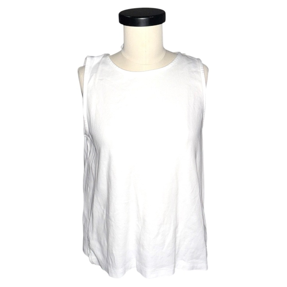 J. Crew White Tie Back Tank Top